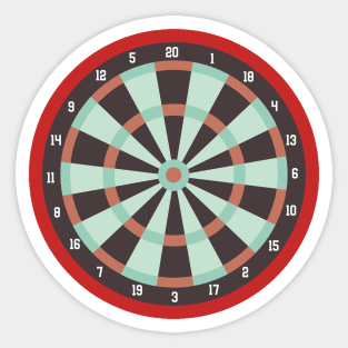 Dart board Sticker